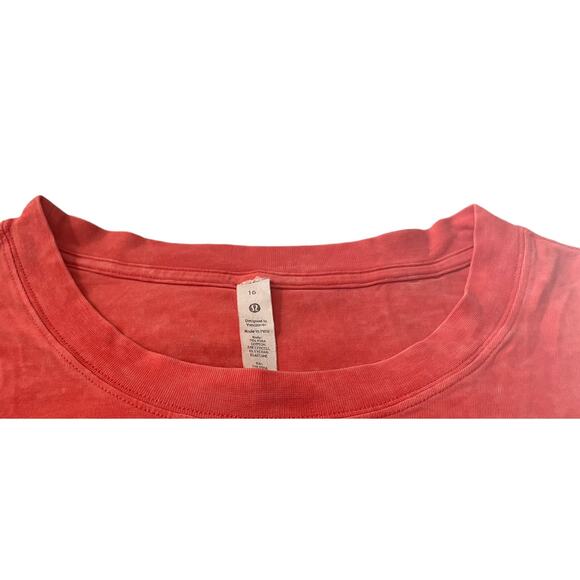 FABLETICS SLEEVELESS, PULL-OVER, RND NECK BLOUSE, WOMENS, 23 OR L-HEATHER ORANGE - Picture 2 of 11